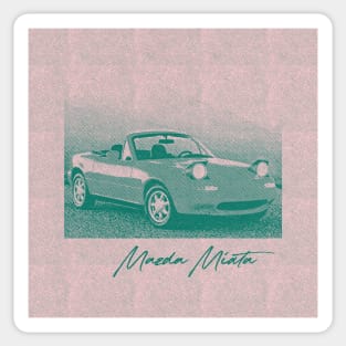 Mazda Miata / 90s Style Aesthetic Art Print Sticker